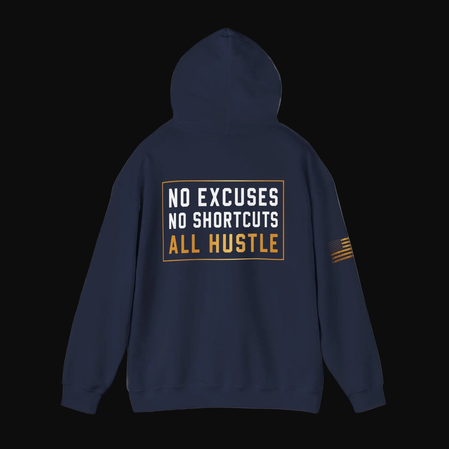 Hustle Hard™ No Excuses Pullover Hoodie