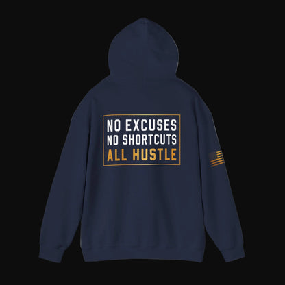 Hustle Hard™ No Excuses Pullover Hoodie
