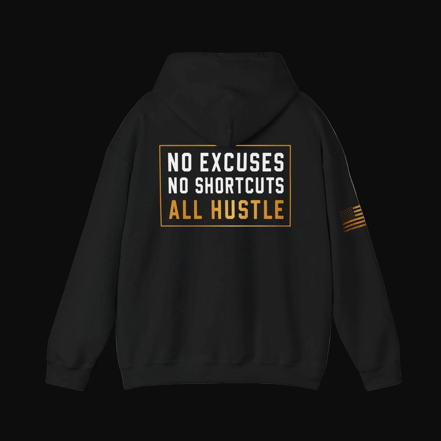 Hustle Hard™ No Excuses Pullover Hoodie