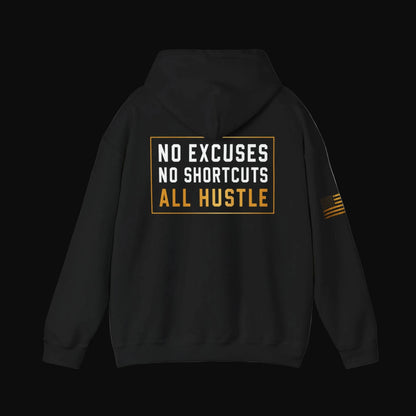 Hustle Hard™ No Excuses Pullover Hoodie
