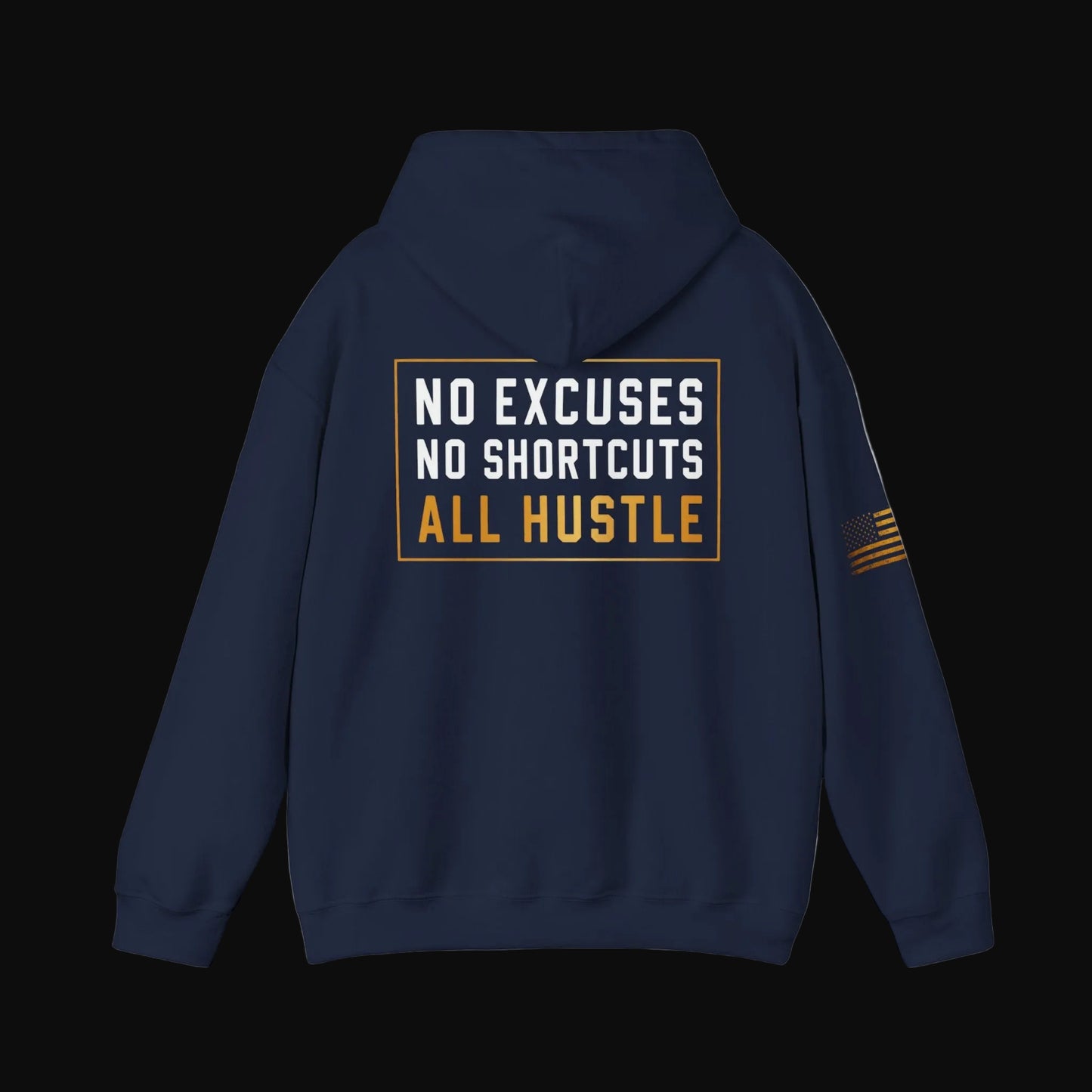 Hustle Hard™ No Excuses Pullover Hoodie