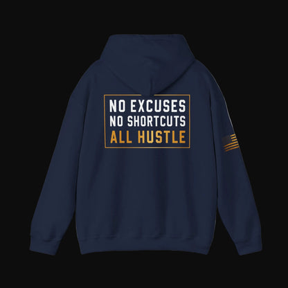 Hustle Hard™ No Excuses Pullover Hoodie