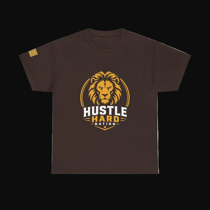 Hustle Hard Signature Lion Tee – Build. Hustle. Repeat.