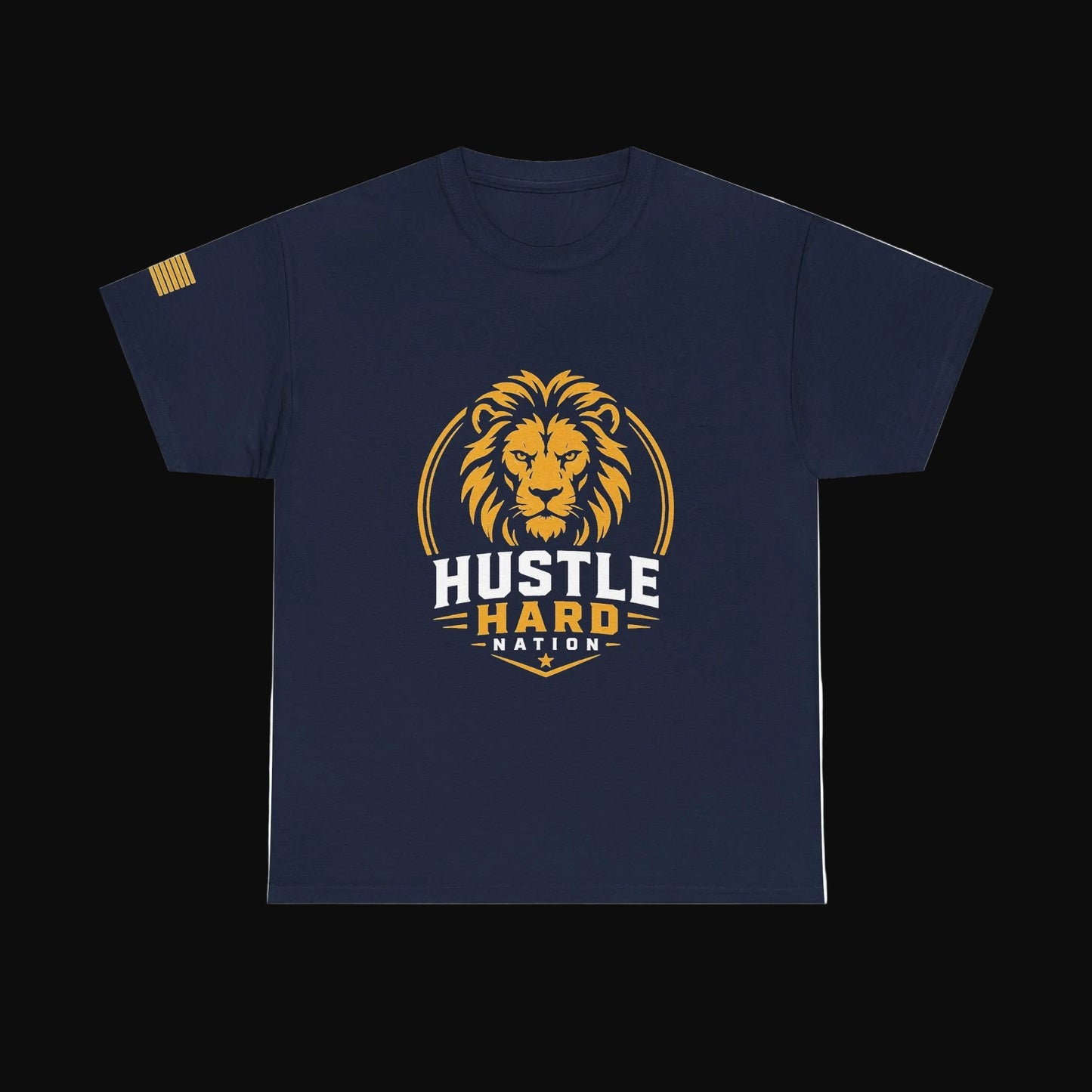 Hustle Hard Signature Lion Tee – Build. Hustle. Repeat.