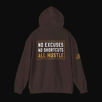 Hustle Hard™ No Excuses Pullover Hoodie