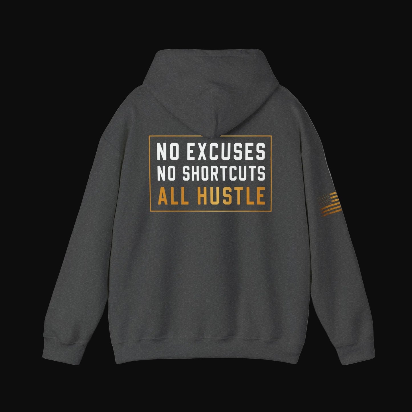 Hustle Hard™ No Excuses Pullover Hoodie