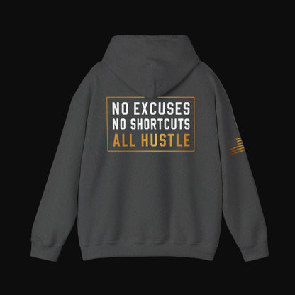 Hustle Hard™ No Excuses Pullover Hoodie