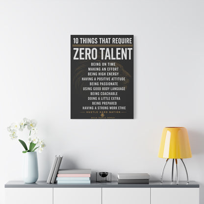 Hustle Hard™ Zero Talent Success Canvas