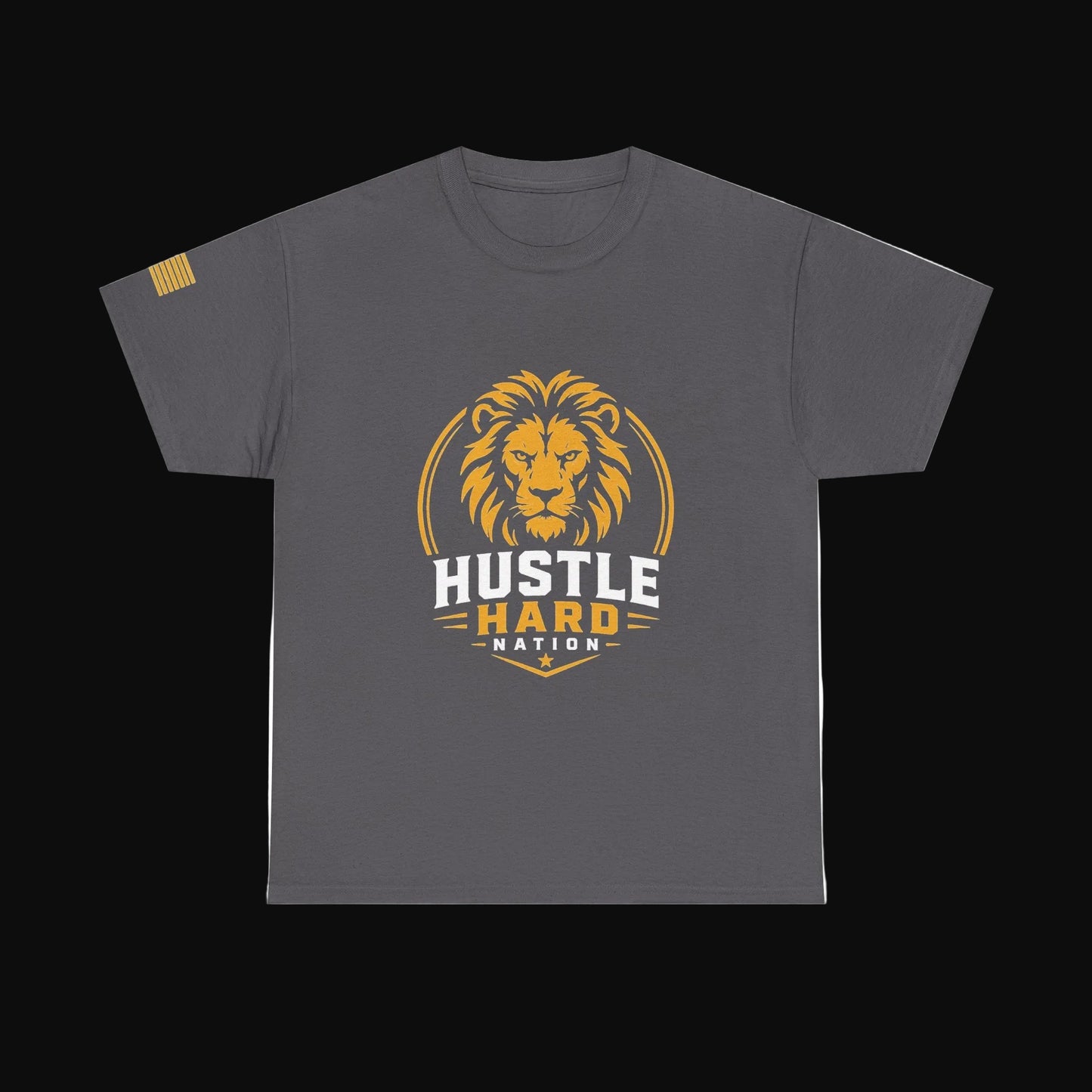 Hustle Hard Signature Lion Tee – Build. Hustle. Repeat.