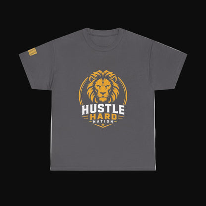 Hustle Hard Signature Lion Tee – Build. Hustle. Repeat.