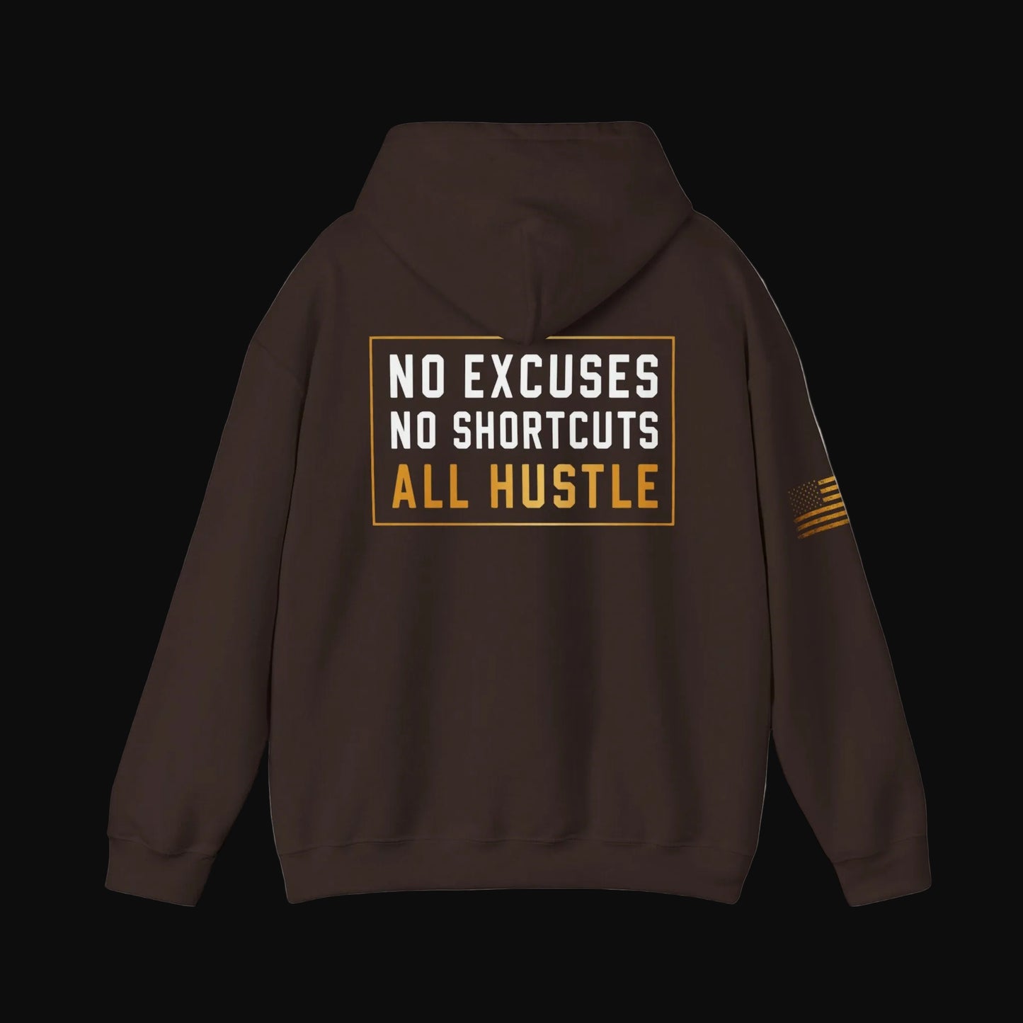 Hustle Hard™ No Excuses Pullover Hoodie