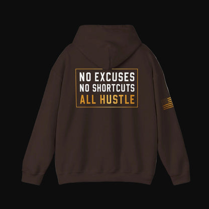 Hustle Hard™ No Excuses Pullover Hoodie