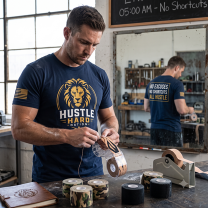 Hustle Hard™ No Excuses Graphic Tee