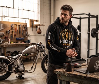 Founder Hoodie™ – Build. Hustle. Repeat. | Hustle Hard Nation