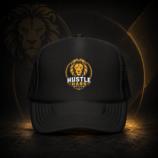 Hustle Hard™ Signature Lion Trucker Cap