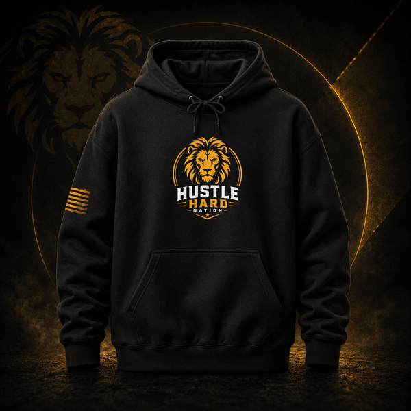 Hustle Hard™ No Excuses Pullover Hoodie