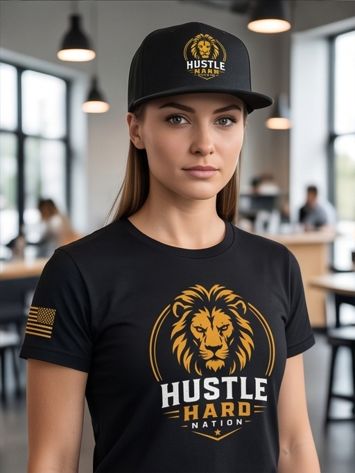 Hustle Hard™ Signature Lion Trucker Cap